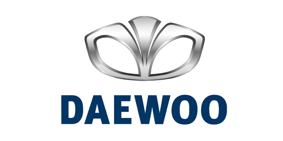 Logo officiel de Daewoo - Réparation et remplacement de vitrages automobiles avec Glasscare.