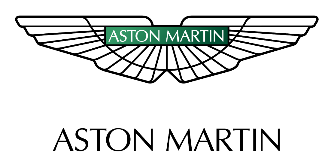 Logo Aston Martin, symbole du luxe et de l’élégance britannique.